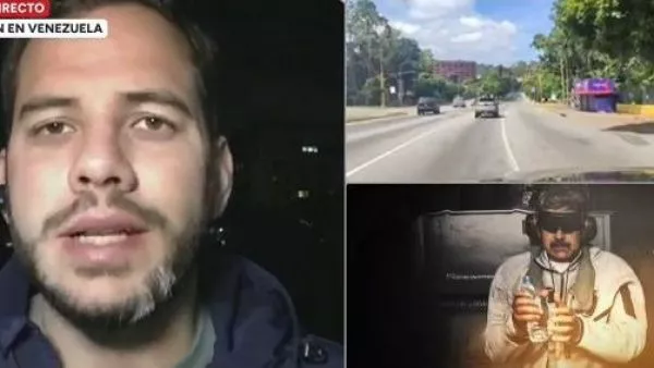 Correspondsal de TVN en Caracas