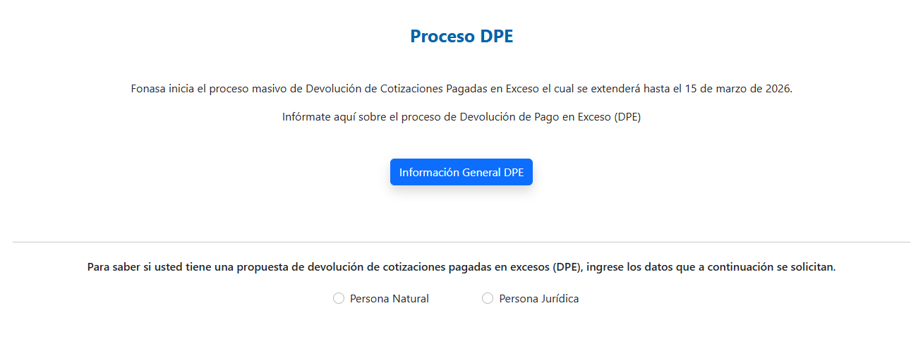 Devolucion excesos fonasa