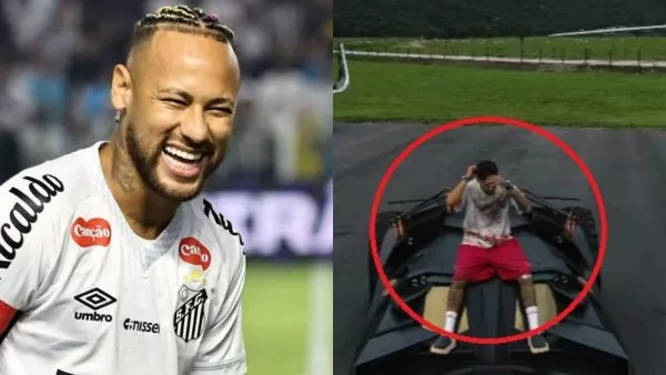 Neymar posó junto a su batimóvil, helicóptero y jet privado