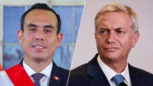 Presidente de Perú José Jerí y José Antonio Kast