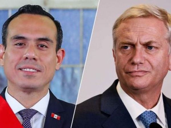Presidente de Perú José Jerí y José Antonio Kast