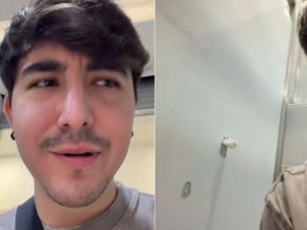 Tiktoker denunció extraña práctica en baños de mall