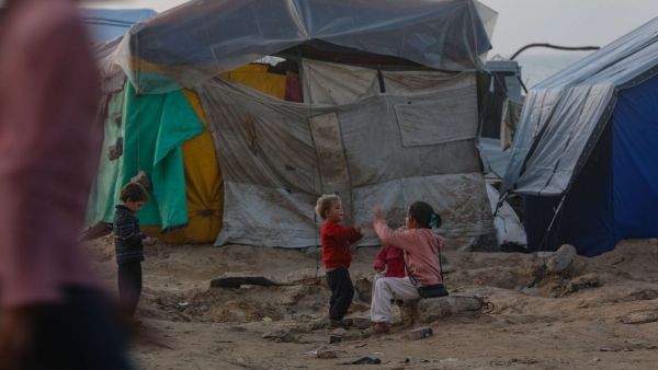 Niños palestinos en Gaza