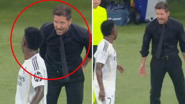 El cruce entre Diego Simeone y Vinicius Junior