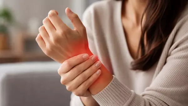 Dolor en muñeca foto referencial