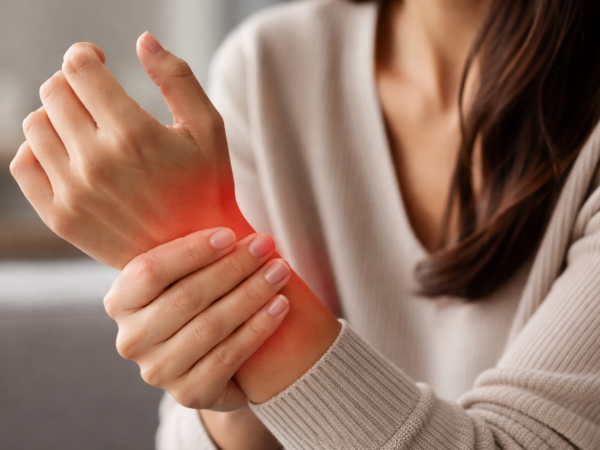 Dolor en muñeca foto referencial
