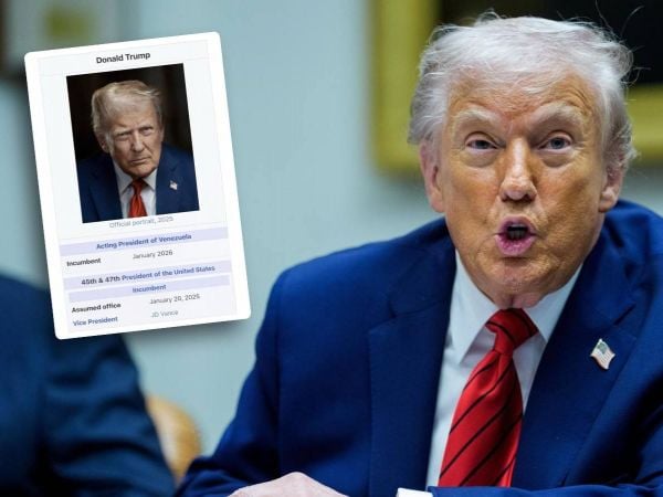 Foto editada de perfil de Trump en Wikipedia