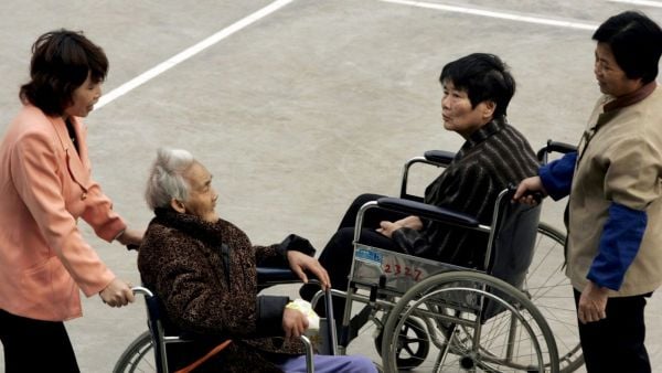 Personas mayores chinas