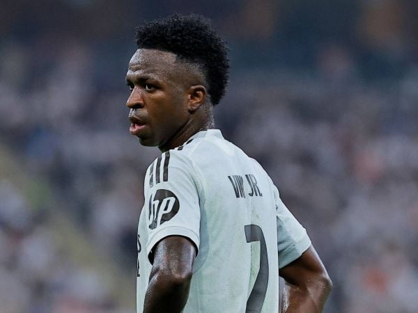 Vinicius junior jugando por el Real Madrid