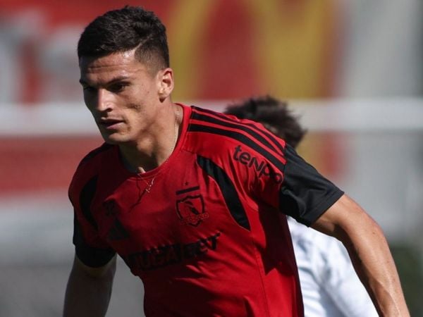 Lucas Cepeda en la pretemporada de Colo Colo