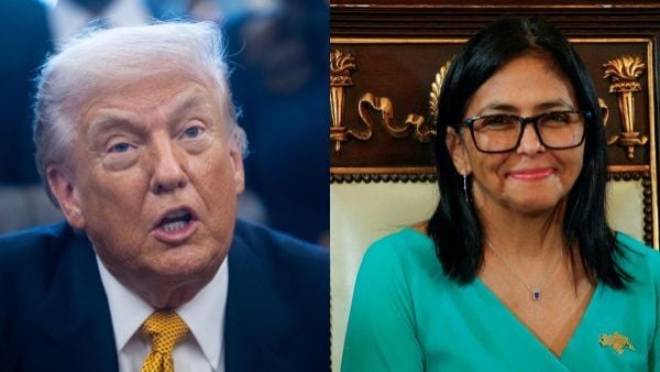 Trump mantiene una llamada con Delcy Rodríguez