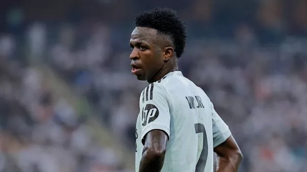 Vinicius junior jugando por el Real Madrid