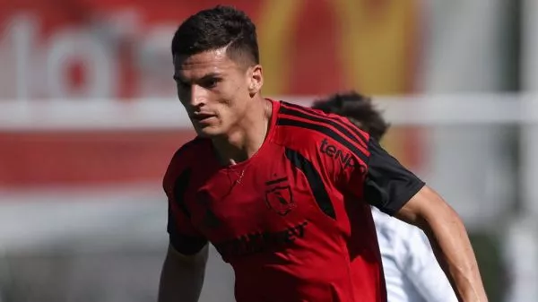 Lucas Cepeda en la pretemporada de Colo Colo