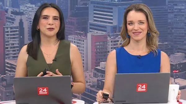 Carla Zunino y Valentina Reyes en 24 Horas Tu Mañana.