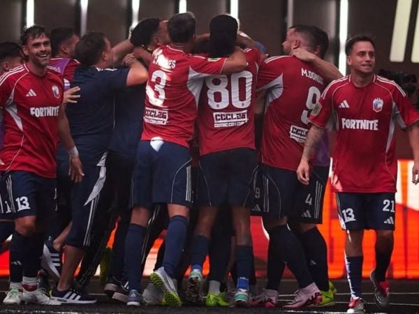 Chile celebrando un triunfo en la Kings League World Cup Nations