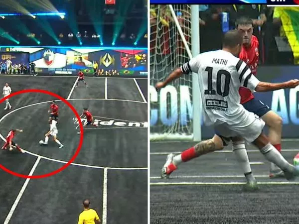 Parte del gol de Mathías Vidangossy en la semifinal de la Kings League