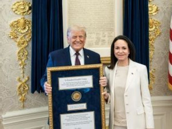 trump corina machado nobel