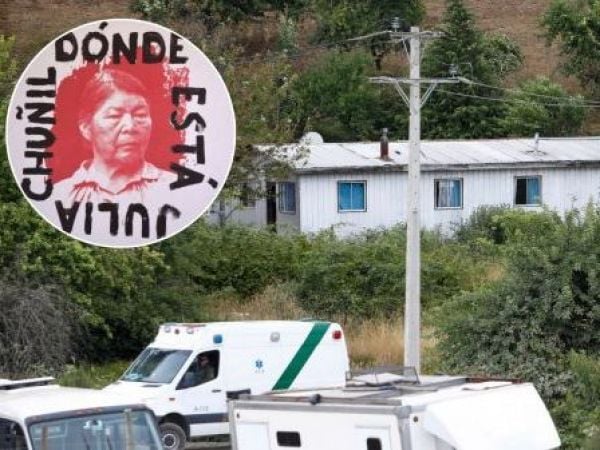 Encuentran machete, hancha y sangre humana en vivienda de Julia Chuñil