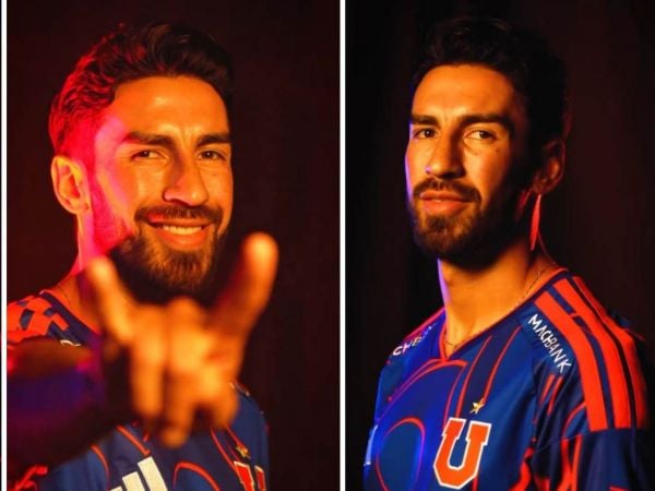 Juan Martín Lucero en su presentación con la Universidad de Chile