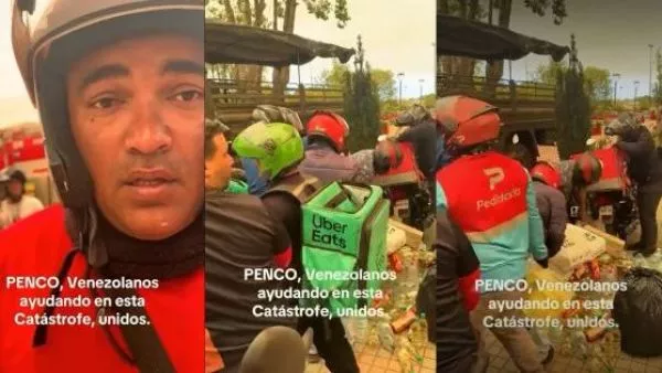 Venezolanos que trabajan en delivery llevaron ayuda a Penco: 