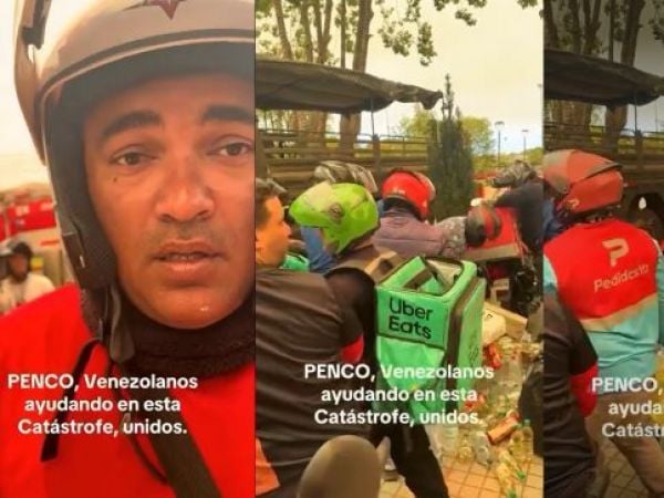 Venezolanos que trabajan en delivery llevaron ayuda a Penco: 