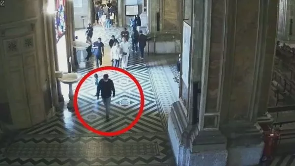 Detienen a responsable de robo en Catedral de Santiago.