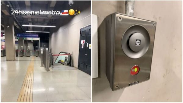 Argentino quedó atrapado en Metro de Santiago