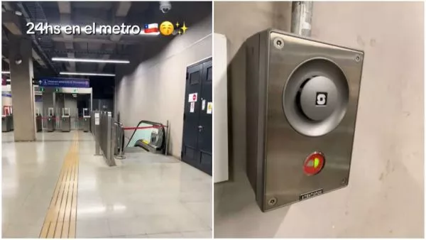 Argentino quedó atrapado en Metro de Santiago