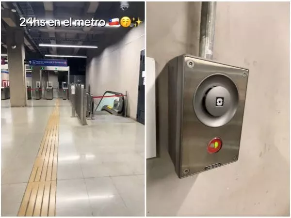 Argentino quedó atrapado en Metro de Santiago