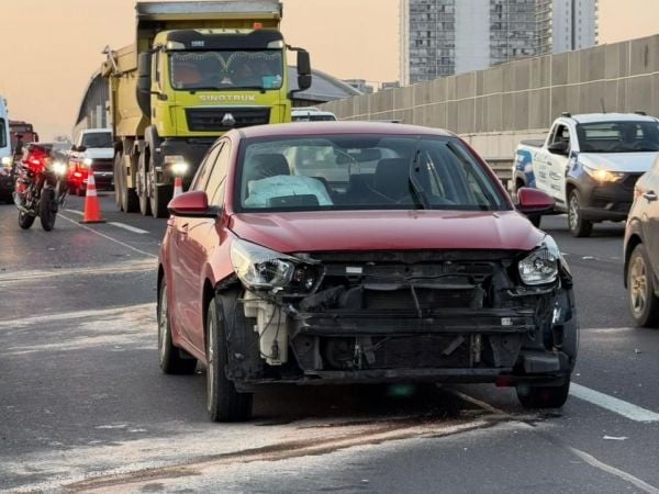 Accidente múltiple autopista vespucio sur