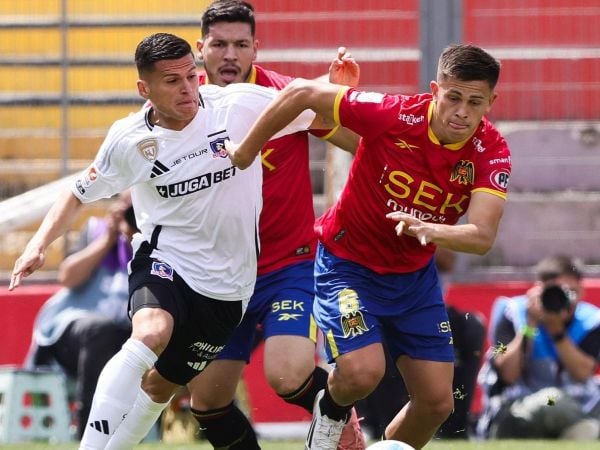 Lucas Cepeda jugando frente a Unión Española