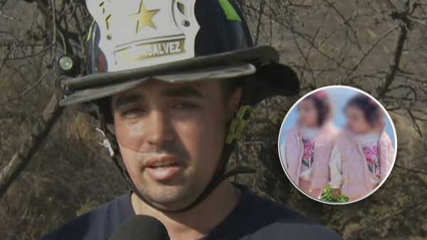 Habla bombero que salvó a mellizas de incendio forestal