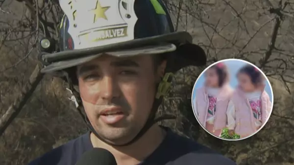 Habla bombero que salvó a mellizas de incendio forestal