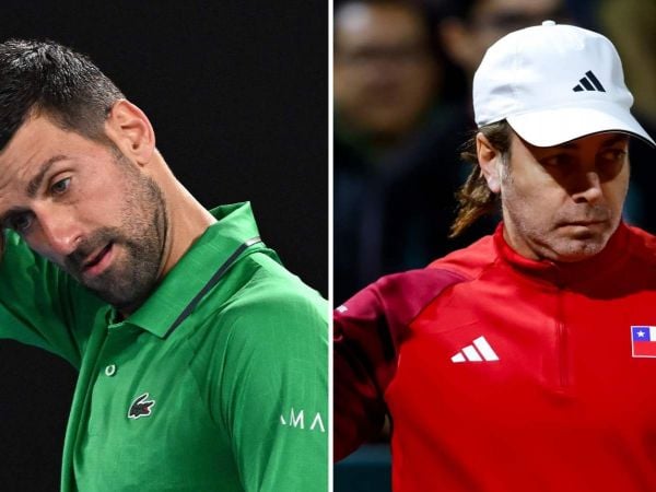 Novak Djokovic y Nicolás Massú