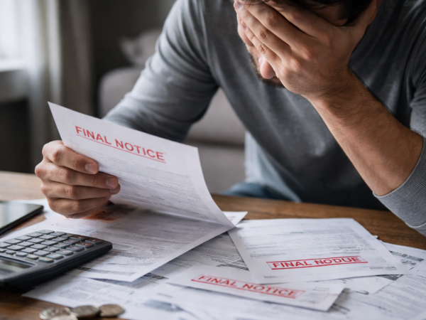 Deudas. Foto creada con Inteligencia Artificial.