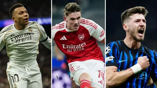 Kylian Mbappé, Viktor Gyökeres y Petar Sucic