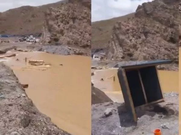 Tránsito suspendido en la Ruta Internacional 11-CH por socavón tras intensas lluvias