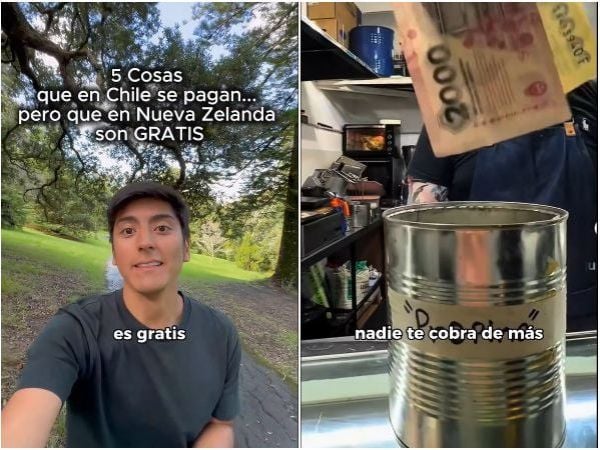 Joven revela 5 cosas gratis en Nueva Zelanda que en Chile se cobran.