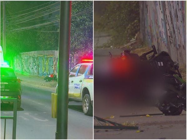 Motorista muere tras chocar con barrera.