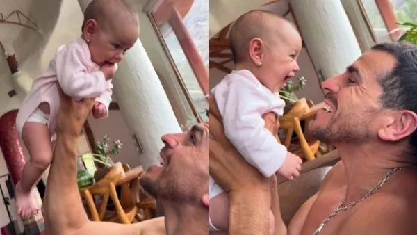 “A otro nivel volver y que me reciban de esta manera”: Pangal Andrade comparte divertido registró junto a su hija