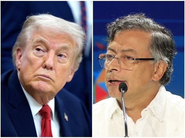Gustavo Petro y Donald Trump.