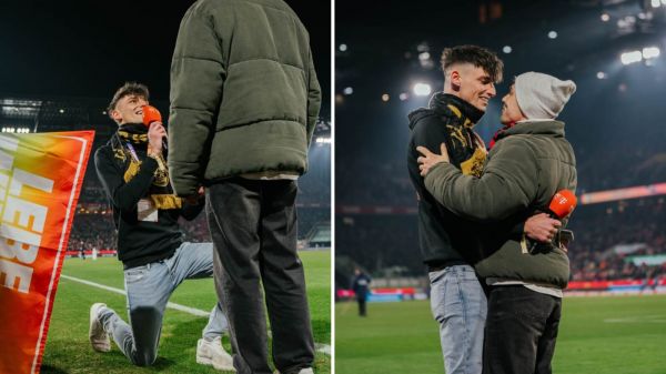 Pascal Kaiser pidiéndole matrimonio a su pareja en una escena que se viralizó