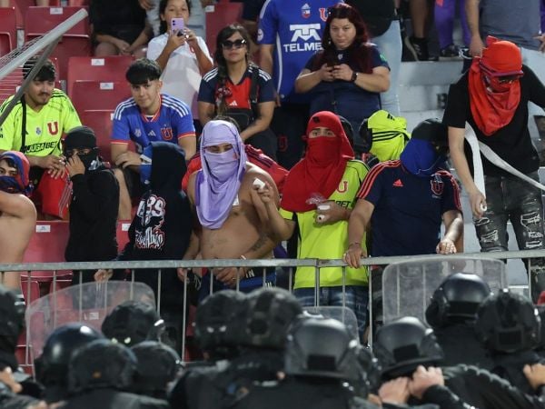 Incidentes en el Estadio Nacional en el partido de la Universidad de Chile y Audax Italiano