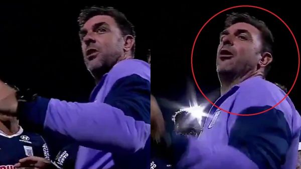 Pablo Guede recriminó a uno de sus jugadores en pleno debut de Alianza Lima