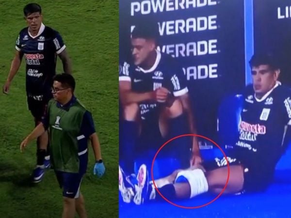 Esteban Pavez salió lesionado en su debut con Alianza Lima