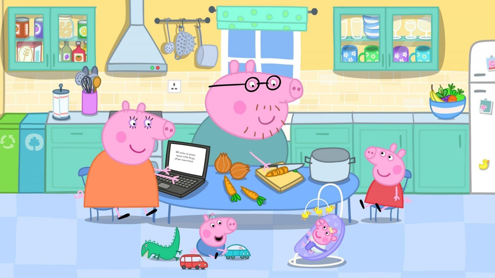 Revelan que hermano menor de Peppa Pig padece de sordera moderada