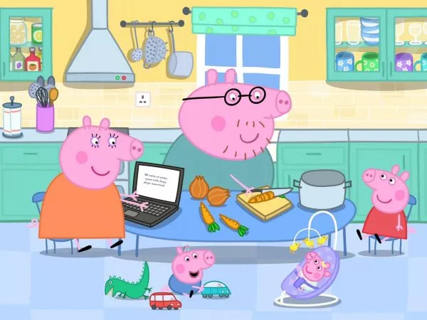 Revelan que hermano menor de Peppa Pig padece de sordera moderada