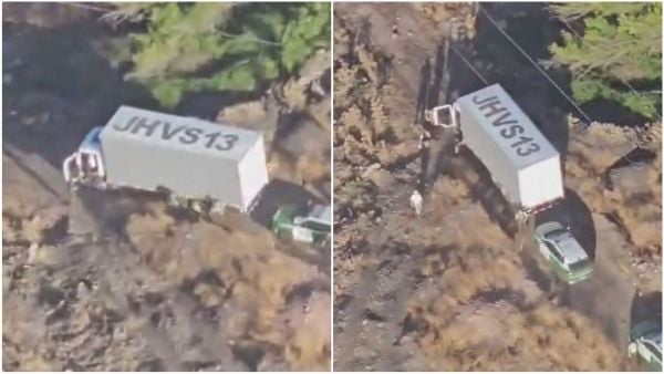 VIDEO | Sujetos roban camión con 18 toneladas de palta en Llay Llay