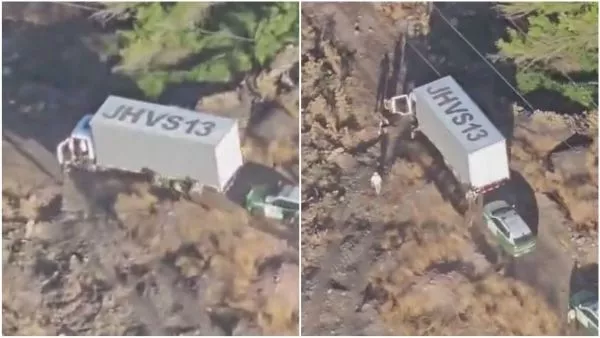 VIDEO | Sujetos roban camión con 18 toneladas de palta en Llay Llay