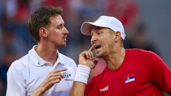 Dusan Lajovic sufrió un accidente en Copa Davis ante Chile